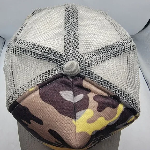 Oakley Classic High Snap Camouflage Trucker Hat Brown Gray Summer Casual Outdoor